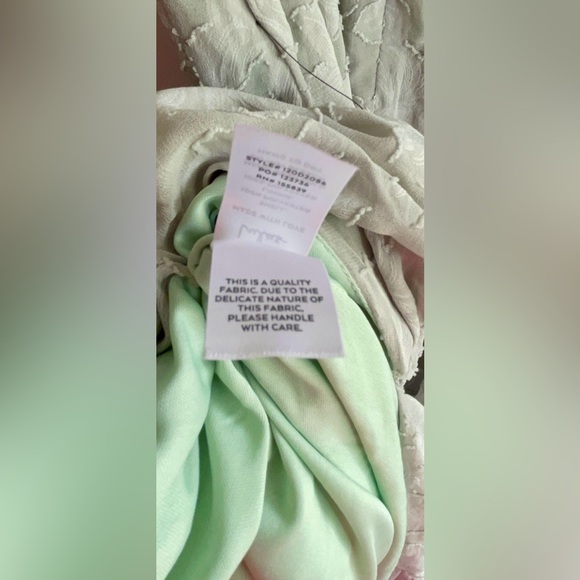 NWT Lulus Sweet Sentiments Sage Green Jacquard Tiered Midi Dress SOLD OUT Color - Picture 6 of 17